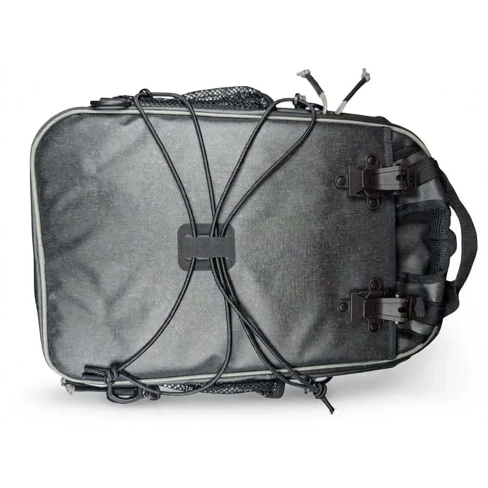 BiKASE Waterproof Bicycle Rack Trunk Bag Gray Neon Yellow Used Excellent